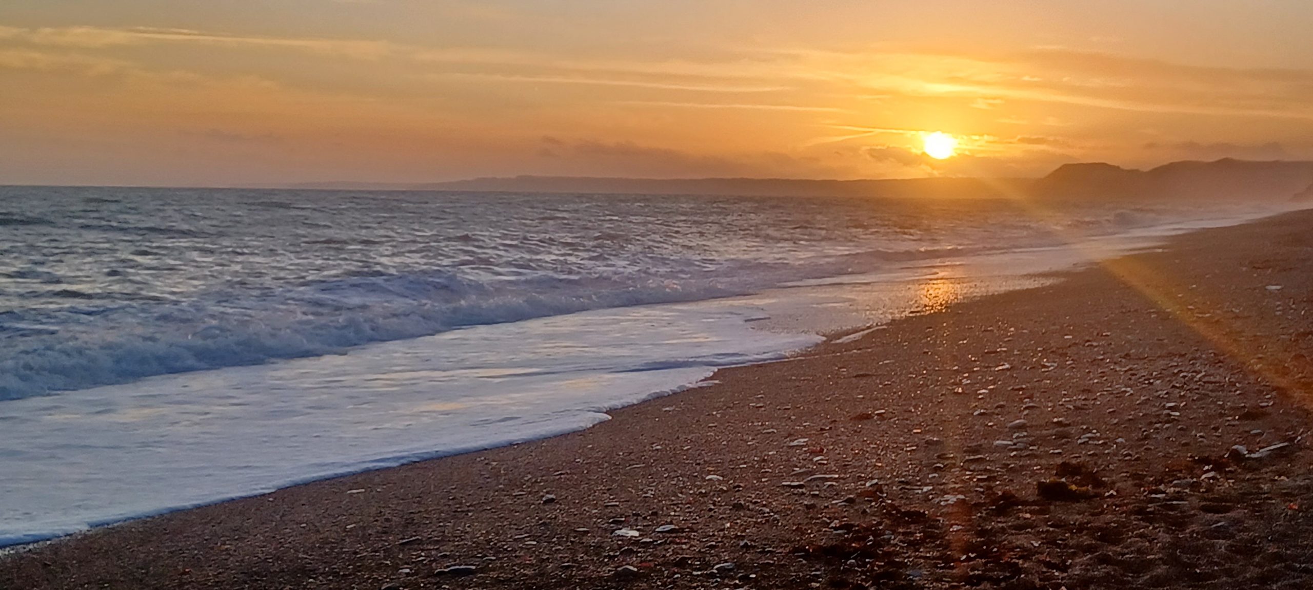 Dorset sunset beach